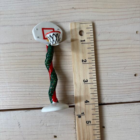 Department 56 EUC Vintage 1996 Holiday Hoops Basketball Hoop Ceramic Handpainted - Picture 7 of 7